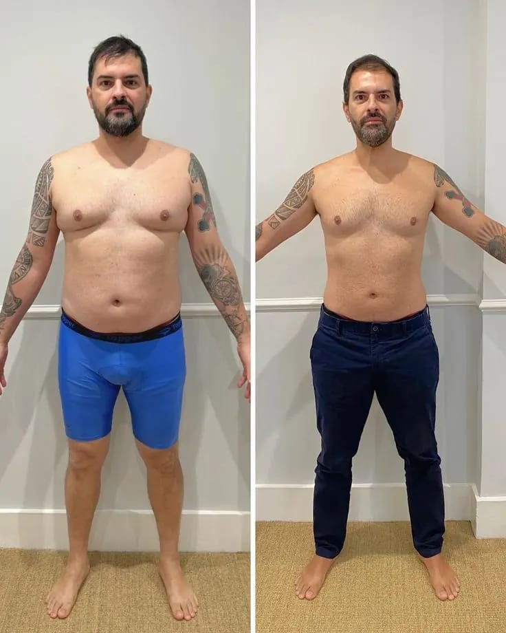 Prise de muscle avant et après un programme de coaching